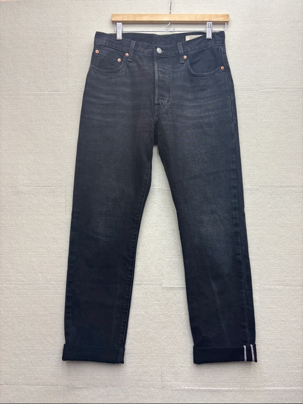 Levi’s | Selvedge denim Classic Men's Black Straight-Leg Jeans 29X32